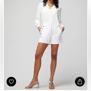 WHBM 5” White Mariner Shorts